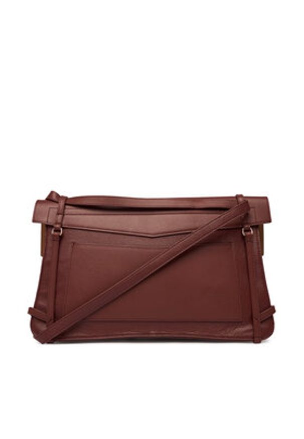 Patrizia Pepe Torebka 8B0331/L162 Brązowy. Kolor: brązowy. Materiał: skórzane