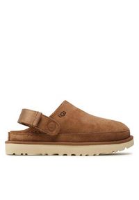 Ugg Klapki W Goldenstar Clog 1138252 Brązowy. Kolor: brązowy. Materiał: skóra