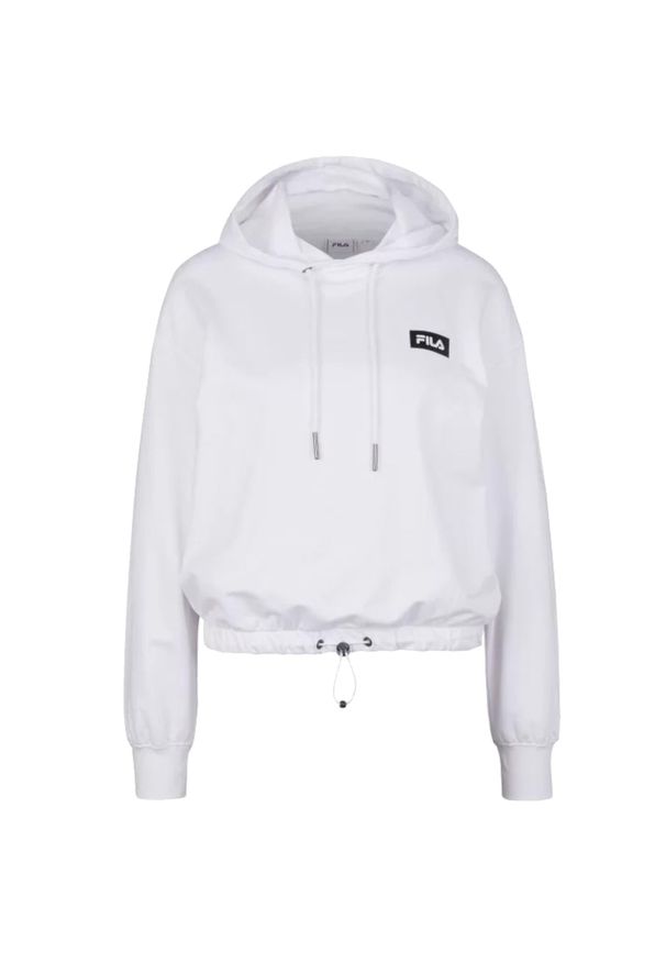Fila Burdur Cropped Hoody, damska bluza. Kolor: biały. Materiał: bawełna, elastan. Sezon: zima