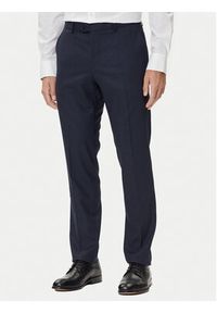 BOSS Garnitur C-Huge 50551777 Granatowy Slim Fit. Kolor: niebieski. Materiał: wełna #8