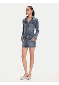 Miss Sixty 6S1DJ48900 Sukienka jeansowa Deep Blue F58. Kolor: niebieski. Materiał: bawełna #4