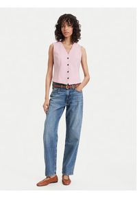 TOMMY HILFIGER - Tommy Hilfiger Kamizelka WW0WW48882 Różowy Regular Fit. Kolor: różowy. Materiał: syntetyk #5