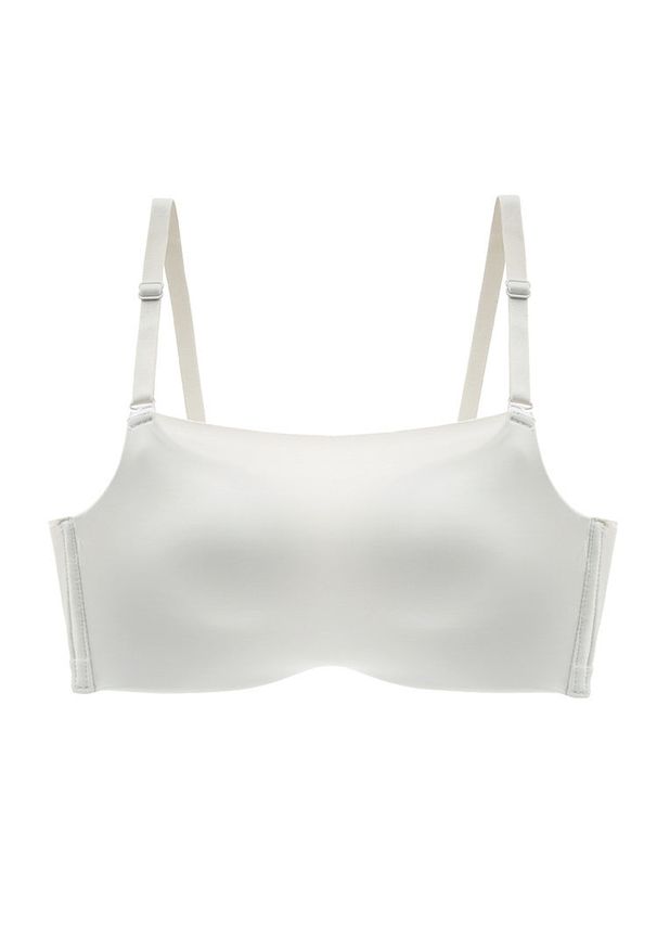 Intica - Biustonosz push-up z regulowanymi ramiączkami piankowy Ihna. Kolor: biały. Materiał: materiał. Rodzaj stanika: push-up