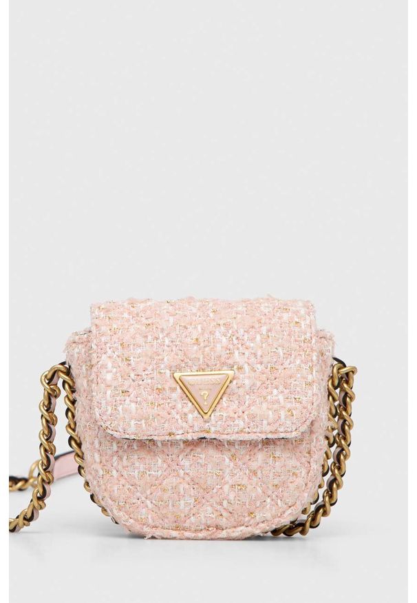 Guess torebka kolor różowy. Kolor: różowy. Rodzaj torebki: na ramię