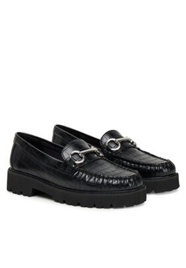 Aldo Loafersy Danrose 14058759 Czarny. Kolor: czarny. Materiał: skóra