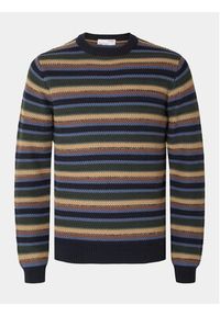 Selected Homme Sweter 16090720 Kolorowy Regular Fit. Materiał: bawełna. Wzór: kolorowy #5