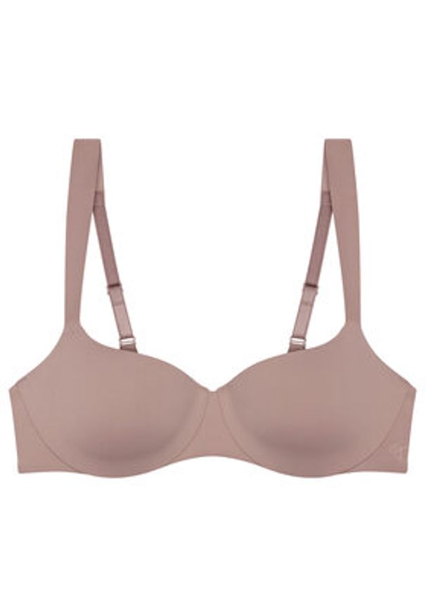 Triumph Biustonosz balkonetka Make-Up Illusion 10217849 Brązowy. Kolor: brązowy. Materiał: syntetyk