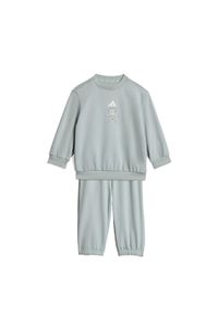 Adidas - Zestaw Tiro_Nster Jogger. Okazja: na uczelnię, na co dzień. Kolor: zielony, biały, wielokolorowy. Materiał: dresówka. Wzór: nadruk. Styl: casual, sportowy #1