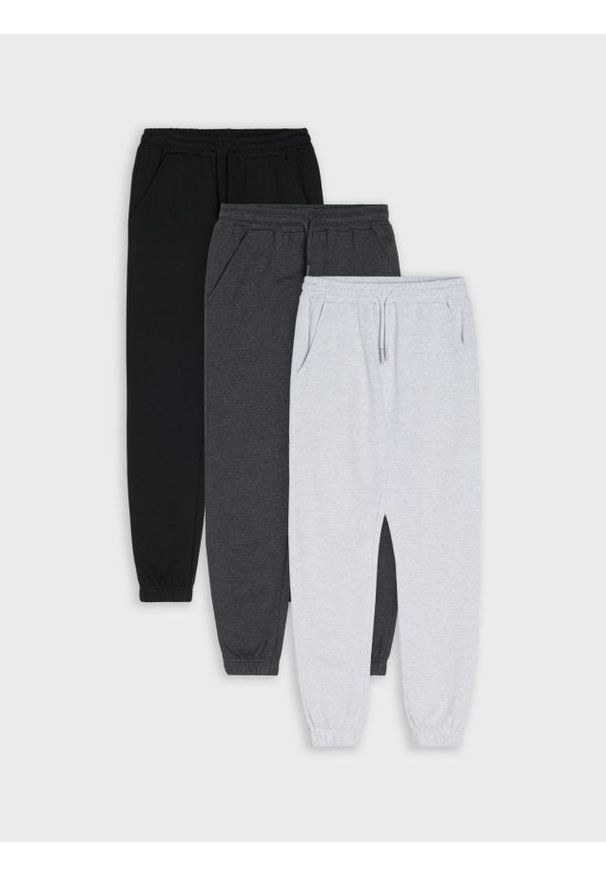 Sinsay - Spodnie jogger 3 pack - wielobarwny