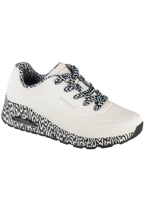 skechers - Buty do chodzenia damskie Skechers Uno Mini Drip. Zapięcie: sznurówki. Kolor: wielokolorowy. Materiał: materiał. Szerokość cholewki: normalna. Model: Skechers Sport. Sport: turystyka piesza