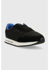 Calvin Klein Jeans sneakersy RETRO RUNNER SOFTNY kolor czarny YW0YW00929. Nosek buta: okrągły. Zapięcie: sznurówki. Kolor: czarny. Materiał: poliester, guma #3