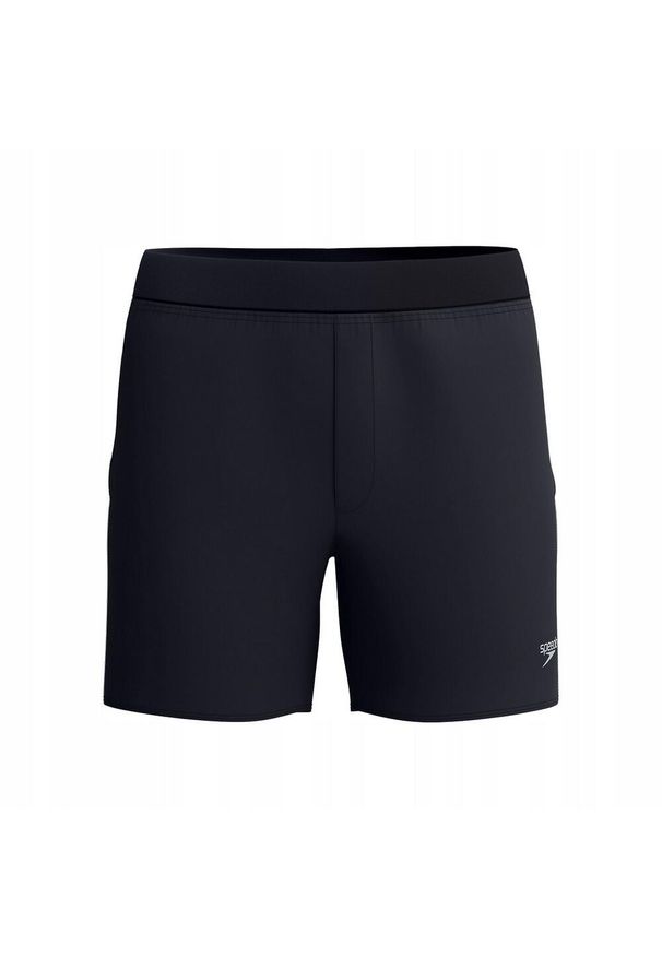 Speedo - Męskie Elastyczne Spodenki Kąpielowe Solid Endurance+. Kolor: czarny. Styl: sportowy