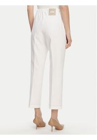 Max Mara Chinosy 2516781047650 Biały Regular Fit. Kolor: biały. Materiał: bawełna, syntetyk