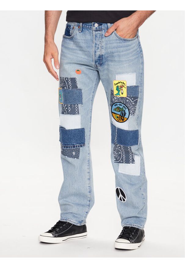 Levi's® Jeansy 501® 00501-3467 Niebieski Regular Fit. Kolor: niebieski