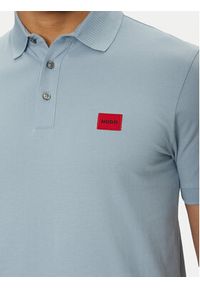 Hugo - HUGO Polo Dereso232 50490770 Błękitny Slim Fit. Typ kołnierza: polo. Kolor: niebieski. Materiał: bawełna #2