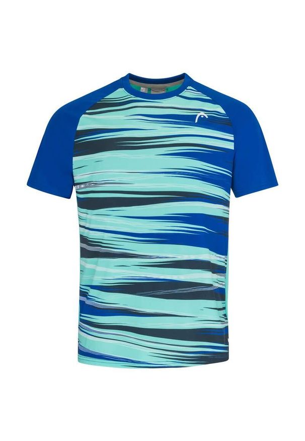 Koszulka tenisowa chłopięca z krótkim rękawem Head Topspin. Kolor: niebieski. Długość rękawa: krótki rękaw. Długość: krótkie. Sport: tenis