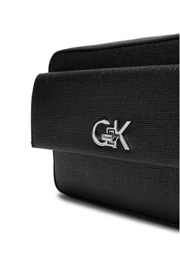Calvin Klein Torebka Ck Pocket Camera Bag_Tex K60K613239 Czarny. Kolor: czarny. Materiał: skórzane