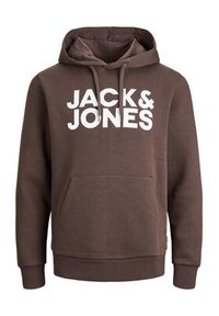 Jack & Jones - Jack&Jones Bluza Corp 12152840 Brązowy Standard Fit. Kolor: brązowy. Materiał: bawełna