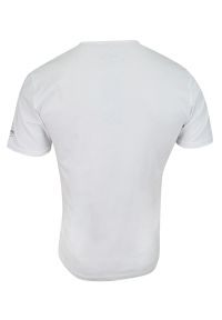 Pako Jeans - T-shirt Biały z Nadrukiem, Bawełniany, Męski, Krótki Rękaw, U-neck -PAKO JEANS. Okazja: na co dzień. Kolor: biały. Materiał: bawełna. Długość rękawa: krótki rękaw. Długość: krótkie. Wzór: nadruk. Styl: casual