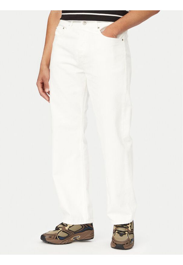 Tommy Jeans Jeansy Otis DM0DM23062 Biały Straight Fit. Kolor: biały
