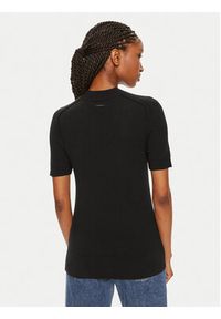 Calvin Klein Sweter K20K207206 Czarny Regular Fit. Kolor: czarny. Materiał: wełna #3
