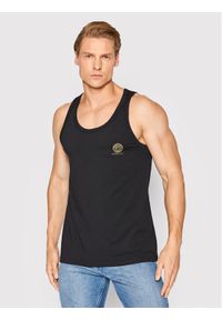 VERSACE - Versace Tank top Medusa AUU01012 Czarny Regular Fit. Kolor: czarny. Materiał: bawełna #1