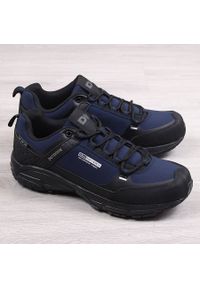 Buty sportowe trekkingowe wodoodporne granatowe DK. Kolor: niebieski. Materiał: skóra ekologiczna #1