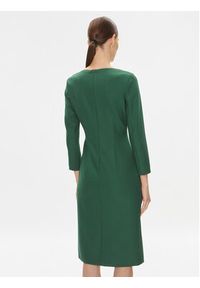 BOSS - Boss Sukienka koktajlowa Dihera1 50502930 Zielony Slim Fit. Kolor: zielony. Materiał: wiskoza. Styl: wizytowy #4