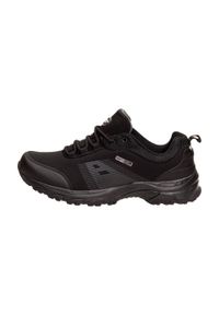 American Club - Czarne buty trekkingowe AMERICAN WT07/21 BK/BK. Kolor: czarny. Materiał: tkanina. Szerokość cholewki: normalna #1