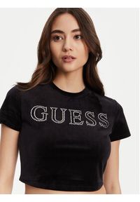 Guess Bluzka V3BI01 K0232 Czarny Regular Fit. Kolor: czarny. Materiał: syntetyk #5