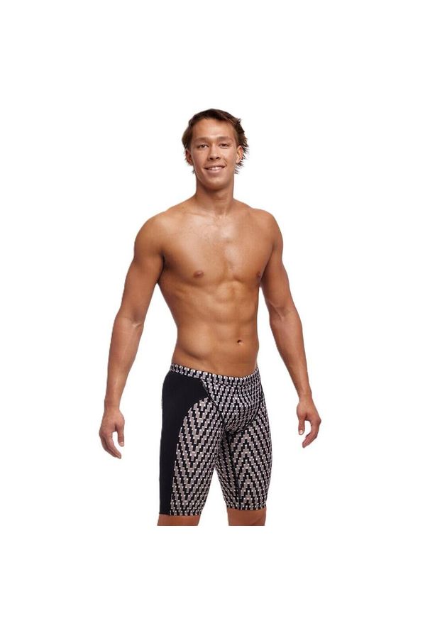 FUNKY TRUNKS - Spodenki kąpielówki męskie Funkita Jammery Dark Nights. Kolor: szary