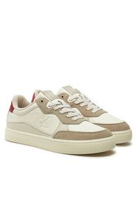 Calvin Klein Jeans Sneakersy Classic Cupsole Mg Wmm YM0YM01153 Biały. Kolor: biały. Materiał: skóra