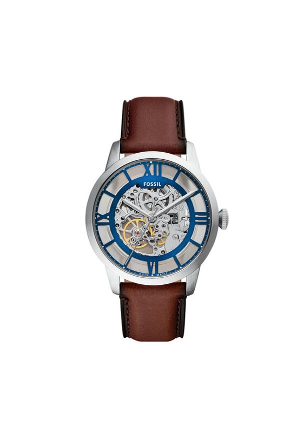 Fossil Zegarek Townsman ME3267 Brązowy. Kolor: brązowy. Materiał: skóra