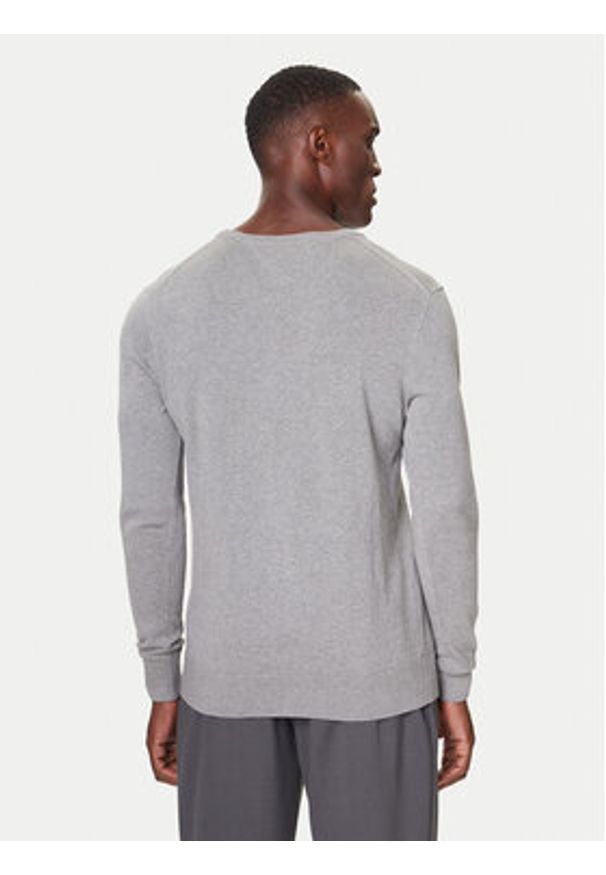 TOMMY HILFIGER - Tommy Hilfiger Sweter MW0MW14748 Szary Regular Fit. Kolor: szary. Materiał: bawełna