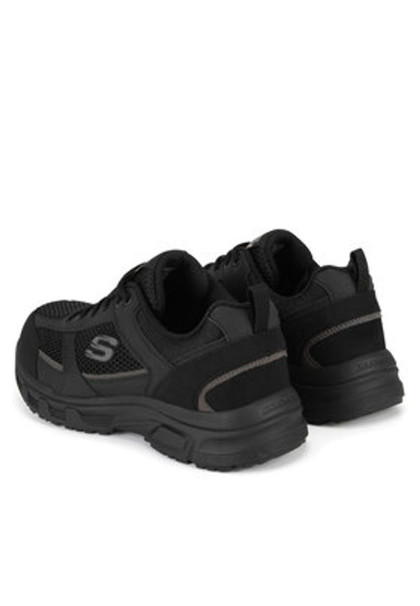 skechers - Skechers Sneakersy OAK CANYON 51898 BBK Czarny. Kolor: czarny. Materiał: skóra