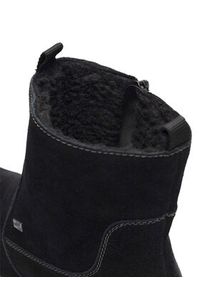 Rieker Botki X8250-00 Czarny. Kolor: czarny. Materiał: zamsz, skóra #2
