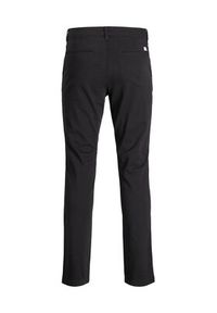 Jack & Jones - Jack&Jones Spodnie materiałowe Marco Dave 12174152 Czarny Slim Fit. Kolor: czarny. Materiał: bawełna