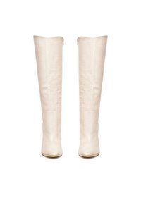 DeeZee Kozaki ZALGT610-1 Écru. Materiał: syntetyk, materiał