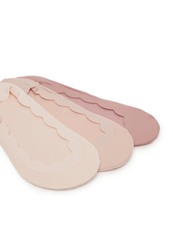 Nine West Stopki LA_NW_4WB_009_SS25 (3-PACK) BKACK/MIX Różowy. Kolor: różowy. Materiał: bawełna