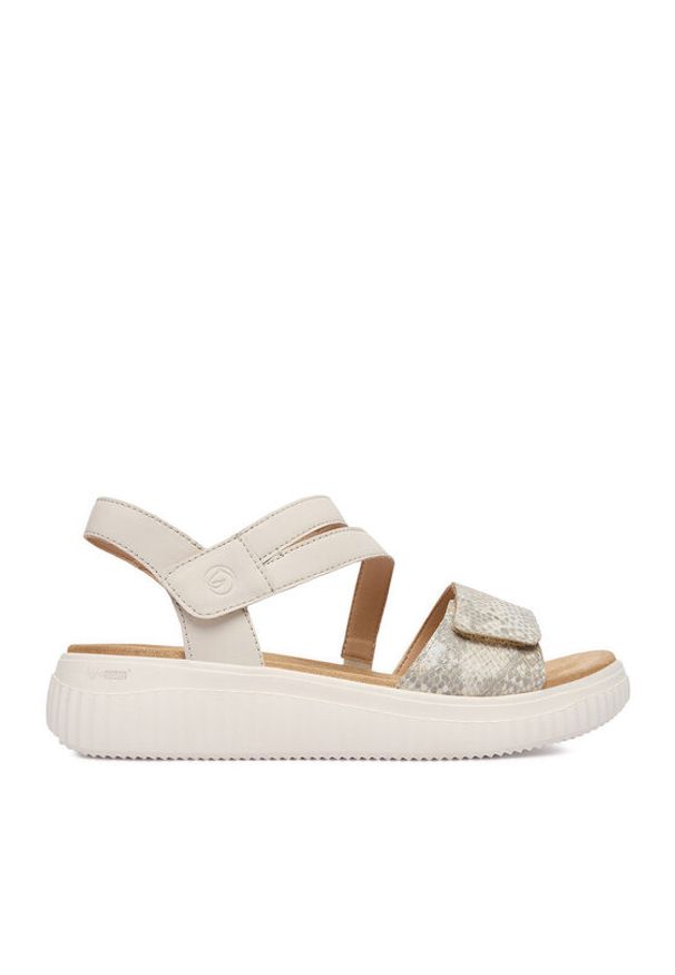 Remonte Sandały CEO-D3L51-60 Beżowy. Kolor: beżowy. Materiał: skóra, syntetyk