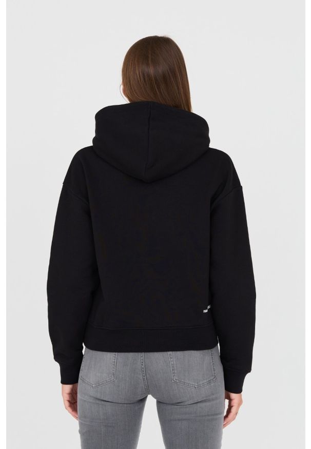 Karl Lagerfeld - KARL LAGERFELD Czarna damska bluza Ikonik, Rozmiar XS. Typ kołnierza: kaptur. Kolor: czarny