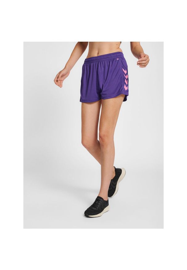 Szorty damskie Hummel hmlhmlCORE. Kolor: wielokolorowy, różowy, niebieski. Sport: fitness