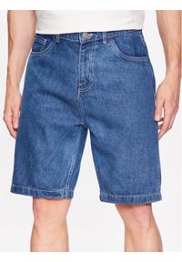 Brave Soul Szorty jeansowe MSRT-UGANDA Granatowy Regular Fit. Kolor: niebieski. Materiał: jeans