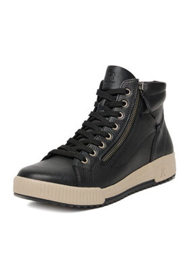 Rieker Sneakersy CEO-W0164-00 Czarny. Kolor: czarny. Materiał: skóra