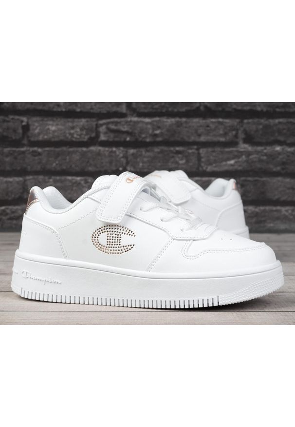 Platforma Odbicia Champion Glitter G Ps Sneakersy Dzieci. Kolor: biały