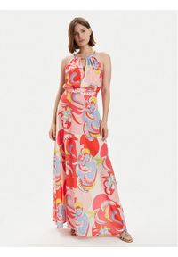 Gaudi Sukienka letnia 411FD15019 Pomarańczowy Regular Fit. Kolor: pomarańczowy. Materiał: syntetyk. Sezon: lato