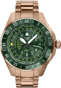 AVIATOR - Zegarek Aviator Zegarek męski Aviator V.1.37.2.309.5 różowe złoto. Kolor: złoty, wielokolorowy, różowy #1