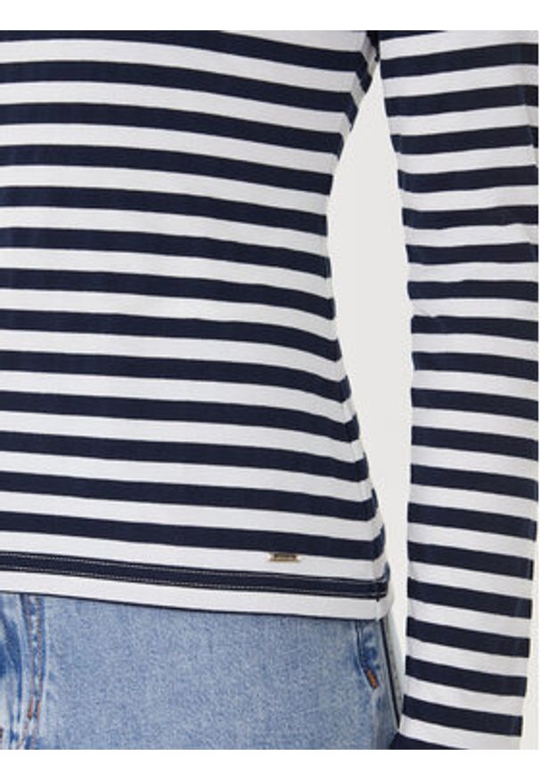 Morgan Bluzka 251-TMACO Granatowy Slim Fit. Kolor: niebieski. Materiał: bawełna