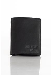 Męski Skórzany Portfel Czarny Premium Mustang Denimo High Wallet. Kolor: czarny. Materiał: skóra #1