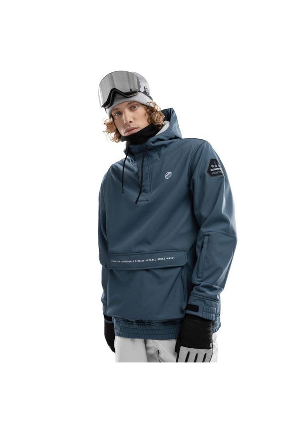 SIROKO - Męska kurtka snowboardowa Sporty zimowe Siroko W3 Celsius. Kolor: niebieski. Materiał: materiał, softshell. Sezon: zima. Sport: snowboard